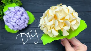 Easy Paper Hydrangea DIY Paper Flowers Craft Tutorial 3D Origami
