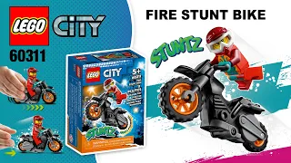 Lego City 60311 Fire Stunt Bike Build & Review #lego #legocity #lego60311