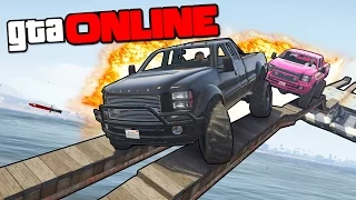 ГОНКИ ПО БАРЬЕРАМ НА ВОЗДУХЕ В GTA 5 ONLINE #176 (ПРИКОЛЫ)