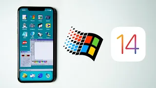 Windows 98 but it's iOS 14 Homescreen Setup