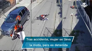 Hombre muere al chocar contra un auto al hacer piruetas en una moto robada