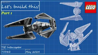 Let's build this live! - LEGO Star Wars - UCS TIE Interceptor - Part 1