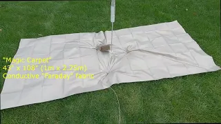 #375: Ham Radio Quickie: Ground Radial wires vs. the "Magic Carpet" Faraday cloth