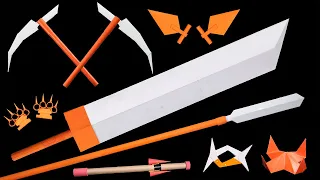 08 Origami Ninja Traps/Sword/Blow Gun/Yari/Knives/