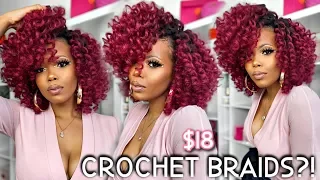 😱 $18 Texture & DIY COLOR |FAST EASY KNOTLESS Crochet BRAIDS in 1 HR! SO Versatile! Jamaican Bounce