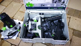 Unpacking / unboxing module edge router Festool MFK 700 EQ-Set 574364