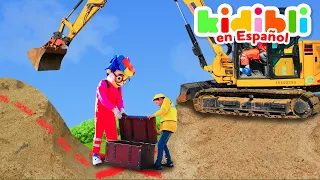 🎁 Los niños encuentran un cofre del tesoro 🦺🚧 Los niños juegan a fingir ⛑ Kidibli