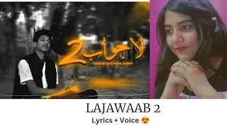 LAJAWAB 2- TAIMOUR BAIG | Prod. Raffey Anwar | reaction by Anjali Chauhan|