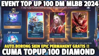 BORONG SKIN EPIC GRATIS!! EVENT BONUS 100 DIAMOND BEBAS PILIH SKIN EPIC GRATIS 2024 | MOBILE LEGENDS