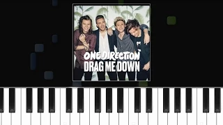 One Direction - "Drag Me Down" Piano Tutorial - Chords - How To Play - Cover