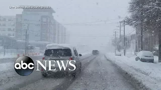 Powerful storm targets Midwest, Northeast