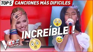 With these VERY HARD songs they surprised at La Voz Kids