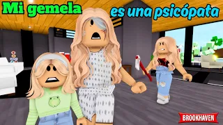 MI GEMELA ES UNA PSICÓPATA | Roblox Brookhaven rp | Mini Pelicula - Historia de Roblox