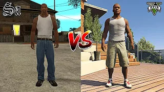 CJ vs Franklin ¿Quien es mejor? GTA 5 vs GTA San Andreas