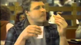 1983 McDonalds Egg McMuffin commercial.  Featuring John Goodman & Megan Mullally.