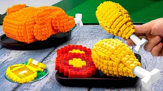 LEGO FRIED CHICKEN & French Fries - Lego In Real Life/ Lego Cooking Stop Motion & ASMR