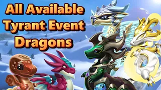All TYRANT EVENT Dragons Revealed! Tyrant Altar + Weekly Tyrant Chest Rewards - DML #1774