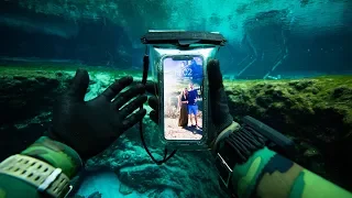 I Found a Working iPhone X Underwater in the River! (Returned Lost iPhone to Owner)