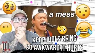 kpop idols being so awkward it hurts | NSD REACTION