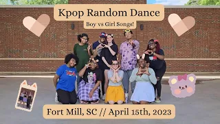 [KPOP IN PUBLIC] BOY VS GIRL SONG KPOP RANDOM DANCE PLAY || FORT MILL, SC || APRIL 15TH, 2023