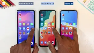 Redmi Note 10 Pro Vs Redmi Note 10 Vs Redmi 10 SPEED TEST