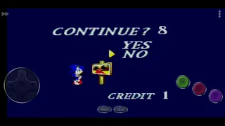 Sonic Blast (Master System): Game Over