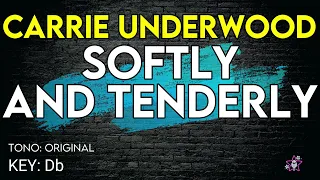 Carrie Underwood - Softly And Tenderly - Karaoke Instrumental