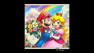 mario x peach faded