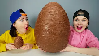 Mukbang Giant Chocolate Egg 거대한 초콜릿 달걀 챌린지 by Pico Pocky