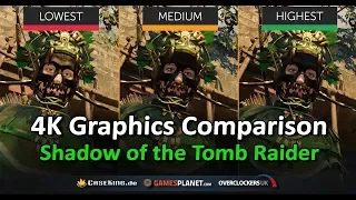 Shadow of the Tomb Raider: Graphics Comparison Highest vs Medium vs Lowest | PC | 4K UHD