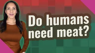 Do humans need meat?