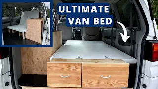 How to Build The Ultimate Van Bed // Folding Rock and Roll Bed // VAN BUILD Pt. 2 Ep. 51