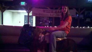 Laura conquers the bull