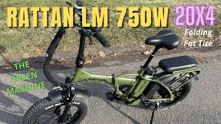 Rattan LM 750W Folding Fat Tire Review - The Green Machine