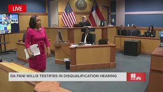 DA Willis leaves witness stand after disqualification hearing about Trump case
