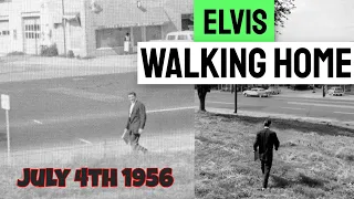 Elvis Presley Walked Home July 4th 1956 from Train Coming from New York to Audubon