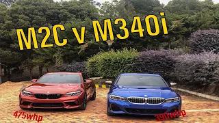 M2 Competition vs  M340i 2020  drag race / AP Garage.