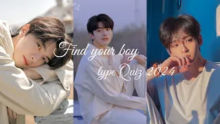 Find your Boy type Quiz 2024!❤❤|  personality Quiz!!