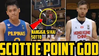 GILAS UNANG PANALO SCOTTIE POINT GOD | KAI SOTTO GIGIL SA RING | GILAS VS HONGKONG