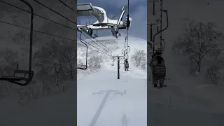 Single Chairlift in Niseko, Japan