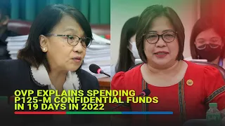 OVP explains spending P125-M confidential funds in 19 days in 2022