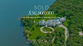 World-Class $56,000,000 Iconic Hamptons Waterfront Estate