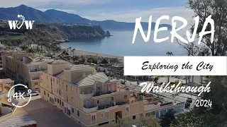 Walking Nerja: Exploring the city, walkthrough, 4k