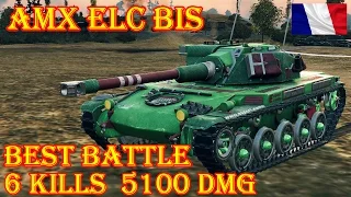 AMX ELC bis  Best Battle 5.1k DAMAGE 6 KILLS Fiery Salient