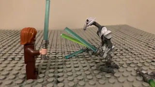 Obi Wan versus General Grievous stop motion! #legostarwars #stopmotion