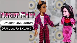 Monster High Howliday Love Edition Draculaura and Clawd unboxing and review!