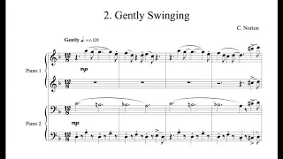 C. Norton - 2. Gently Swinging - Microjazz Piano duets collection 2 for piano four hands