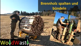 Holzbündeln und spalten mit dem Uniforest Pyton