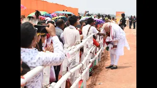 Traditional welcome at Diphu in Karbi Anglong