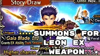 Summons for Leon EX Weapon - DFFOO - Dissidia Final Fantasy: Opera Omnia